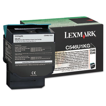 Lexmark™ C546u1kg Return Program Extra High-yield Toner, 8,000 Page-yield, Black freeshipping - TVN Wholesale